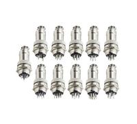 Connector GX20 Small Metal Aviation Socket 2/3/4/5/6/7/8Pin Cable Terminal Fixed Type And Butt Mobile Type Female&male NWPNLXEA(Full set,9P)