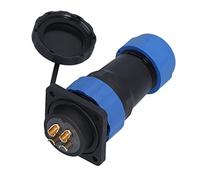 Connector SP28, IP68 Aviation Socket, 380V 45A 4 Holes Plug with Gold Plated Copper Pin, for Communication Equipment, Instrumentation, Computers (4 Pin)