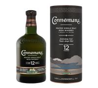Connemara 12 ans Peated Single Malt Whiskey avec étui, Whisky Irlandais 40 Pour cent - 700 ml