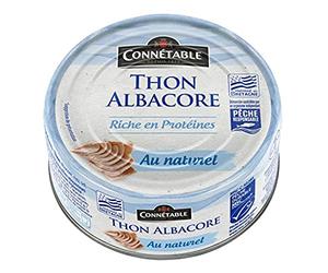 Connétable 1/5 thon albacore msc entier au naturel 112g connétable - La boîte de 112g net égoutté