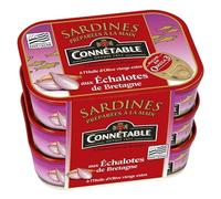 CONNETABLE - Connétable 1/5 Sardines À L'Huile D'Olive Et Aux Échalotes De Bretagne 135G Lot De 3 - le Lot De 3