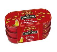 CONNETABLE | Connetable Les Petites Sardines À L'Huile D'Olive Extra Vierge 55Gx3 | Lot De (2) | livraison offerte