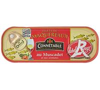 Connétable Filets de Maquereaux Label Rouge Marinés au Muscadet/aux Aromates 176 g