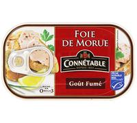 Connétable Foie de Morue Goût Fumé la Boîte de 121 g - Lot de 6