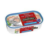 Connétable Foie de Morue nature MSC au sel de Guérande - La boîte de 121g