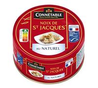 CONNÉTABLE Noix de Saint-Jacques au Naturel 111g - Préparées en Bretagne, Pêche Durable MSC, Maison Familiale depuis 1853 - Lot de 3