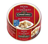 CONNETABLE - Noix de Saint-Jacques MSC au naturel 111g - 100% pêche durable - Saveurs délicates de la mer - Prêtes à déguster - Conservées avec soin. - Lot De 3 - Vendu Par Lot