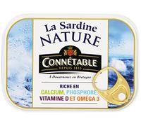 Connétable Sardine Nature – 135 g (lot de 6)