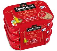 CONNETABLE Sardines à l'huile d'olive vierge extra 3 x 150 g
