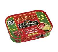 Connétable Sardines à l'Huile d'Olive Vierge Extra/au Piment d'Espelette 115 g