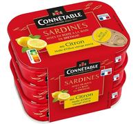 CONNETABLE Sardines à l'huile d'olive vierge extra et citron 405 g