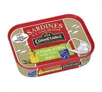 CONNETABLE - Sardines À L'Huile D'Olive Vierge Extra Sans Arêtes 115G - Lot De 4 - livraison offerte
