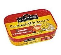 Connetable Sardines généreuses à la tomate sans huile 140g