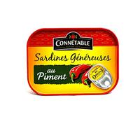 Connetable Sardines généreuses au Piment la Boîte 140g