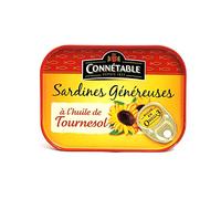 Connétable - Sardines Geneseuses - a l'huile de Tournesol - 140g