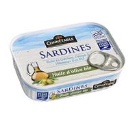CONNETABLE - Sardines Msc À L'Huile D'Olive Vierge Extra Bio 135G - Lot De 4 - Offre Special