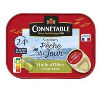 Connétable Sardines Pêche du Jour huile d'olive vierge extra 115g