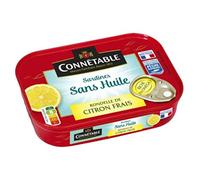 Connétable Sardines Pêche Responsable rondelle de citron frais sans huile - La conserve de 115g