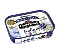 CONNETABLE - Sardines Sans Aretes Au Naturel 98G - Les délicieuses sardines tendres en conserve de qualité supérieure - Lot De 4