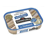 CONNETABLE - Sardines Sans Aretes Au Naturel 98G - Lot De 4