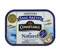 Connétable Sardines sans arêtes au naturel - La boîte de 98g