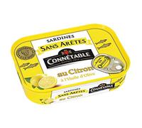 CONNETABLE - Sardines Sans Aretes Sauce Tomate À Lhuile Dolive Vièrge Extra 140G - le Lot De 4