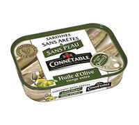 CONNETABLE - Sardines Sans Peau Ni Arêtes À L'Huile D'Olive Vierge 140G - Lot De 3