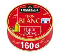 Connétable Thon Blanc à l'Huile d'Olive Extra Vierge, La boîte de 104g net égoutté