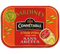 Connétables Sardines à l'huile d'olive vierge extra sans arêtes 115 g