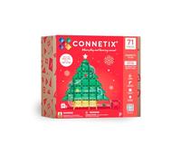CONNETIX Carreaux magnétiques édition spéciale arbre de Noël, 71 pièces