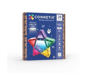 CONNETIX Carreaux magnétiques Light Star Pack de 28 pièces