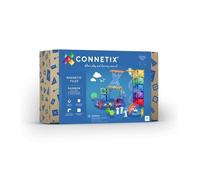 Connetix Tuiles magnétiques Pack d'extension Course de billes Arc-en-ciel 66 pièces