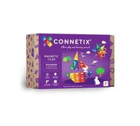 Connetix Tuiles magnétiques Arc-en-Ciel Paquet de démarrage, 60 pièces