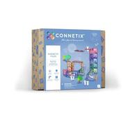 CONNETIX Construction Carreaux Magnetiques Pastel Course de Balle Paquet, 80 Pièces