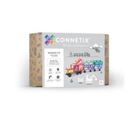 CONNETIX Construction Carreaux Magnetiques Pastel Pack de Transport, 50 Pièces