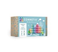 CONNETIX Construction Carreaux Magnetiques Pastel Pack Rectangle, 24 Pièces