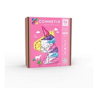 Connetix Jeu De Construction Glitter Unicorn Pack 56 Pièces