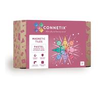 Connetix Tuiles magnétiques Pastel – Pack géométrique, 40 pièces
