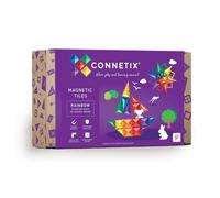 Connetix Tuiles magnétiques Arc-en-Ciel Paquet de démarrage, 60 pièces