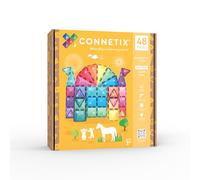 Connetix Lot de 48 carreaux magnétiques Château pailleté