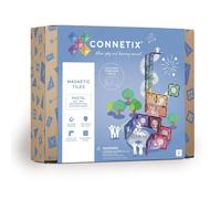 Connetix Tuiles magnétiques Pastel – Pack d'extension Circuit de billes, 80 pièces