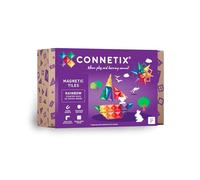 CONNETIX Tuiles magnétiques Arc-en-Ciel Paquet de démarrage, 60 pièces