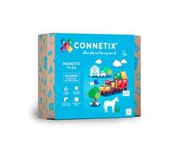 CONNETIX Construction Carreaux Magnetiques Arc-en-Ciel Pack de Mouvement, 24 Pièces