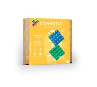 CONNETIX Tuiles magnétiques Arc-en-Ciel Paquet de plaques de Base, 2 pièces