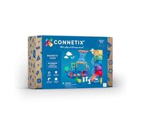 CONNETIX Tuiles Magnétiques Ball Run Pack D’Extension Arc-en-Ciel, 66 Pièces