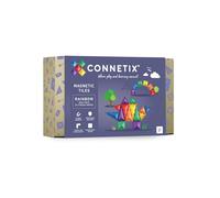 CONNETIX Tuiles Magnétiques Mini Pack Arc-en-Ciel, 24 Pièces
