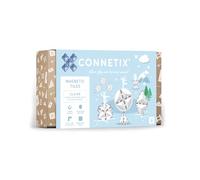 CONNETIX Tuiles Magnétiques Pack D’Extension Formes Transparent, 24 Pièces