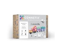CONNETIX Construction Carreaux Magnetiques Pastel Pack de Transport, 50 Pièces