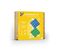 CONNETIX Tuiles Magnétiques Pack Plaques De Base Pastel (Bleues et Vertes), 2 Pièces