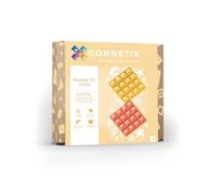 CONNETIX Tuiles Magnétiques Pack Plaques De Base Pastel (Citron Et Pêche), 2 Pièces